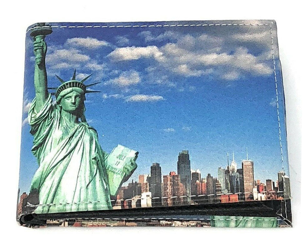 Novelty Design Graphic Print Men's Bifold Leather Wallet Cash Credit Card ID Holder Youth Novelty Gift Idea