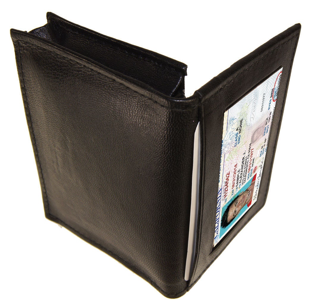 RFID Blocking Genuine Leather ID 18 Credit Cards Holder Card Wallet