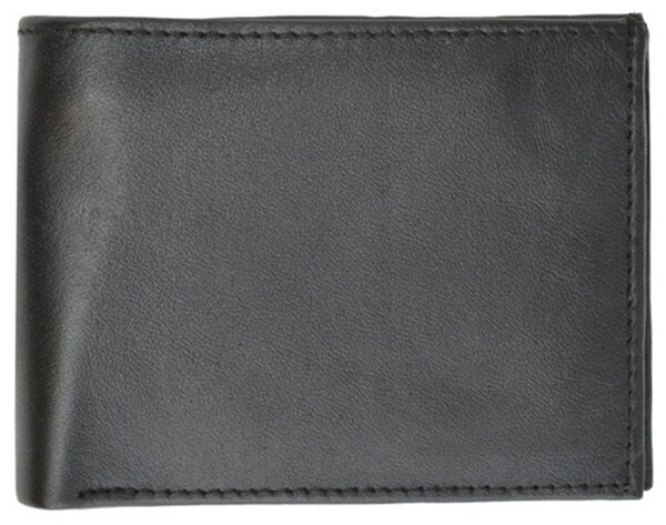 RFID Blocking Men's Genuine Leather Slim Bifold Wallet ID Card Holder Black Brown