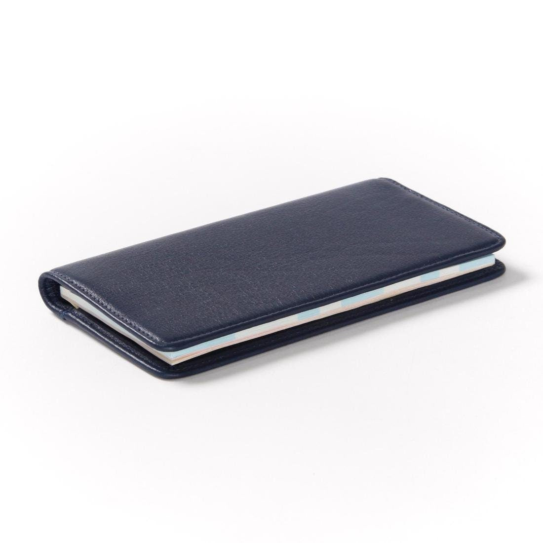 Genuine Leather Standard Plain Checkbook Cover Long Wallet Men Women Black Brown Red Pink Tan