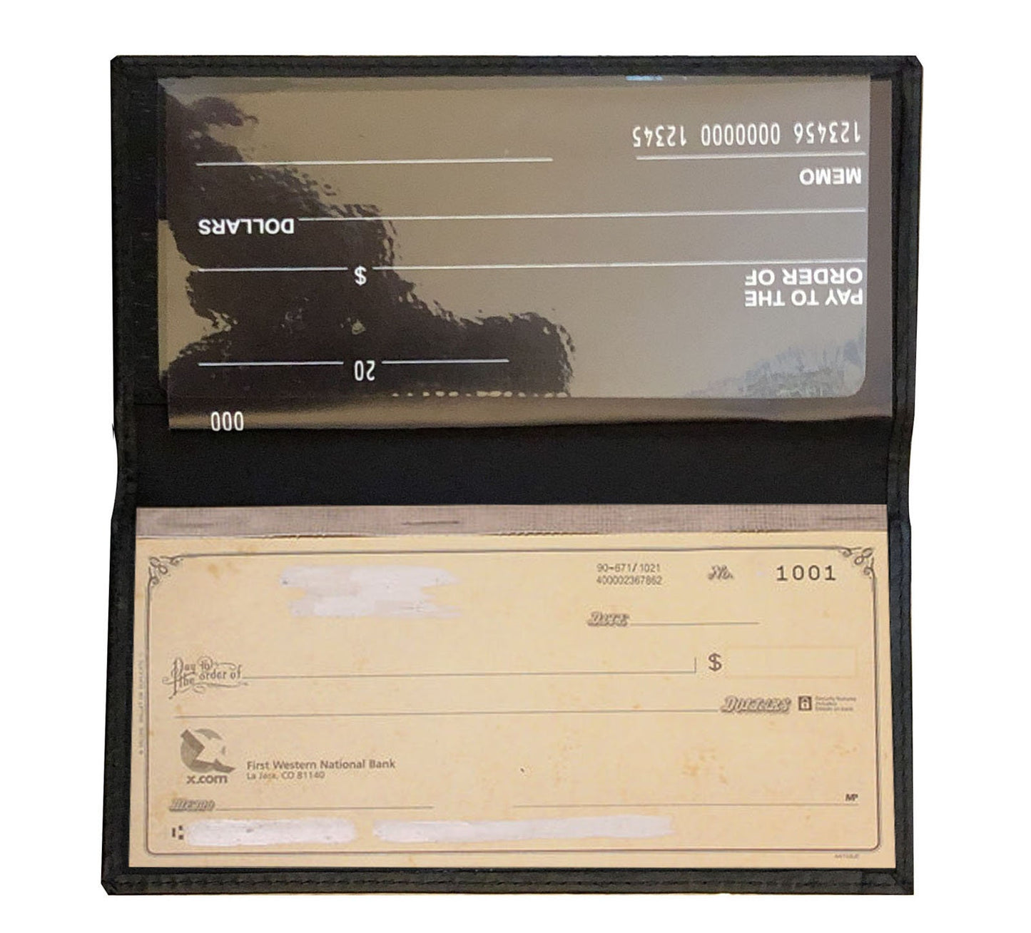 Genuine Leather Standard Plain Checkbook Cover Long Wallet Men Women Black Brown Red Pink Tan