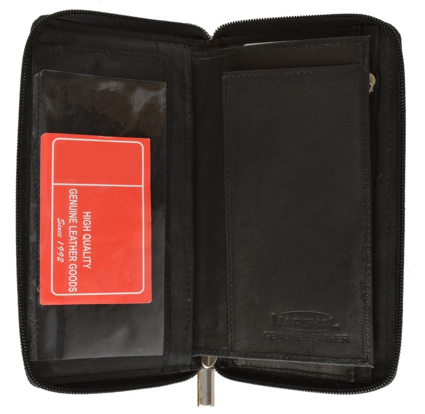 RFID Blocking Men's Genuine Leather Long Bifold Secretary Checkbook Wallet 19 ID Card Holder