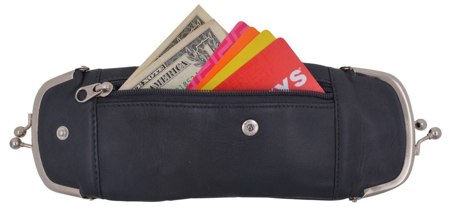 Genuine Leather Cigarette Pack Holder Pouch Smoke Carrying Case Coin Purse Wallet