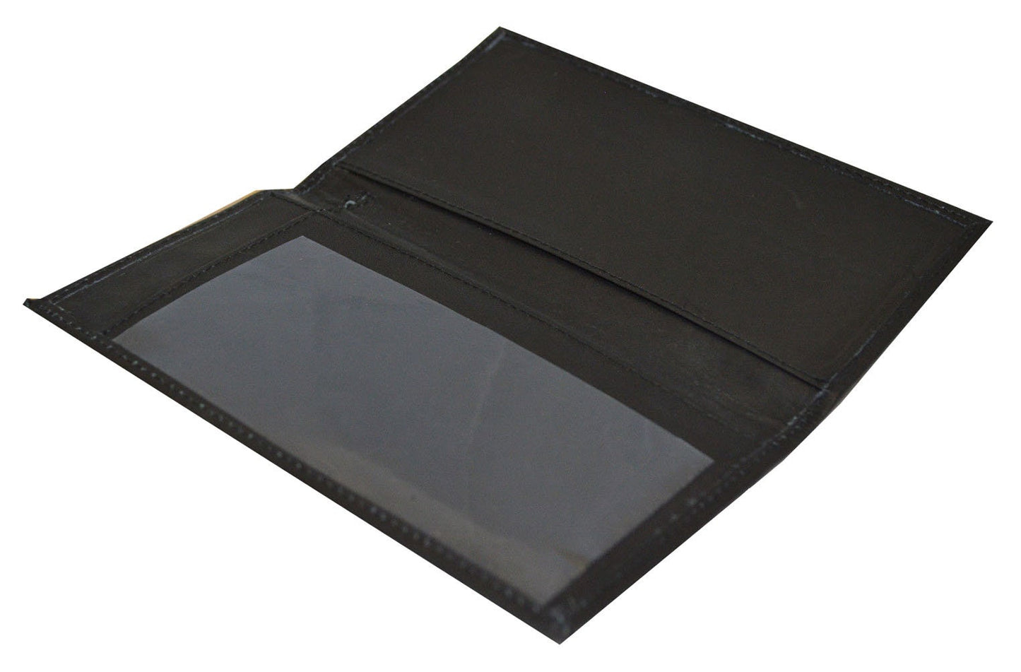 Genuine Leather Standard Plain Checkbook Cover Long Wallet Men Women Black Brown Red Pink Tan