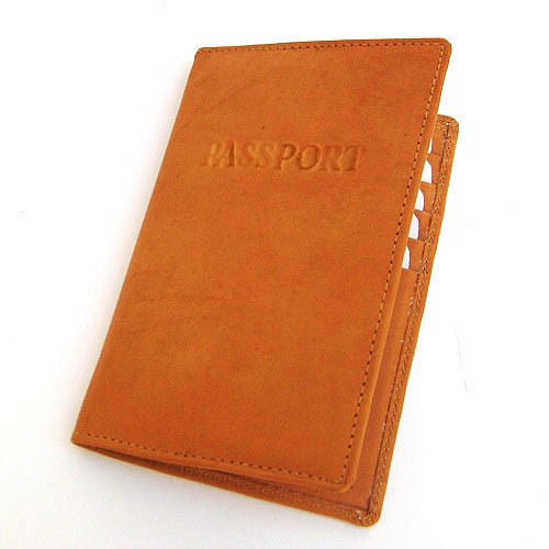 Premium Cowhide Leather Passport Cover Travel Document Holder 8 ID Card Wallet