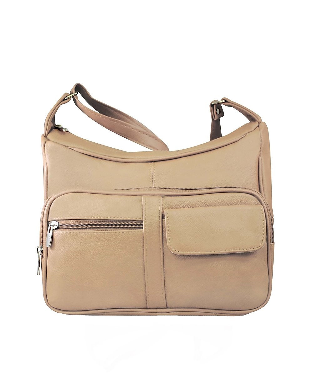 Genuine Cowhide Leather Women's Cross Body Shoulder Strap Organizer Purse