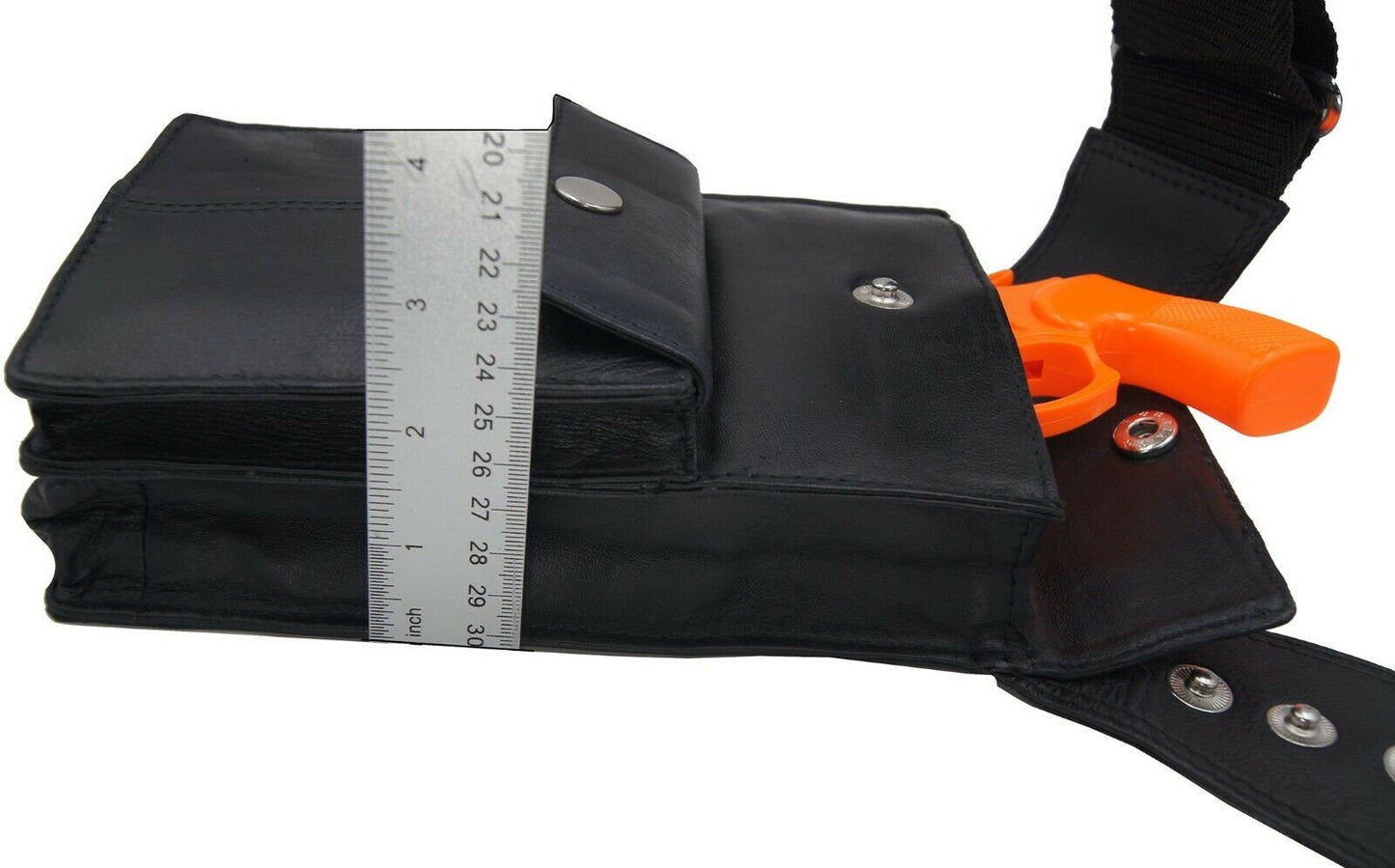 Handcrafted Leather Shoulder Men's Underarm Bag Hidden Pocket Holder