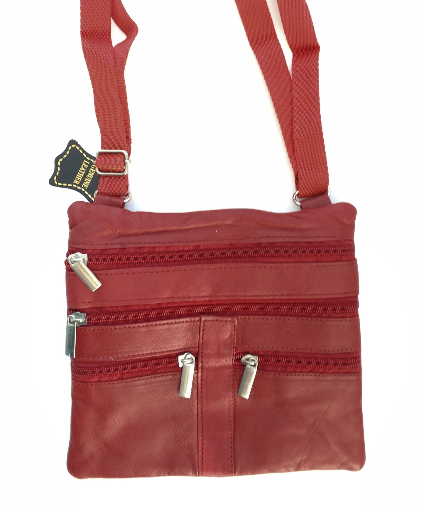 Genuine Leather Crossbody Bag Satchel Messenger Purse Women's Handbag 48" Strap