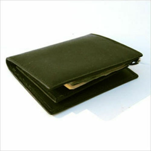 Premium Genuine Leather Men's Bifold Money Clip with Detachable Card Holder Wallet