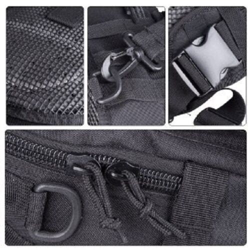 Nylon Tactical Conceal Carry Crossbody Pistol Gun Bag Multiple Compartments Adjustable Shoulder Strap CCW