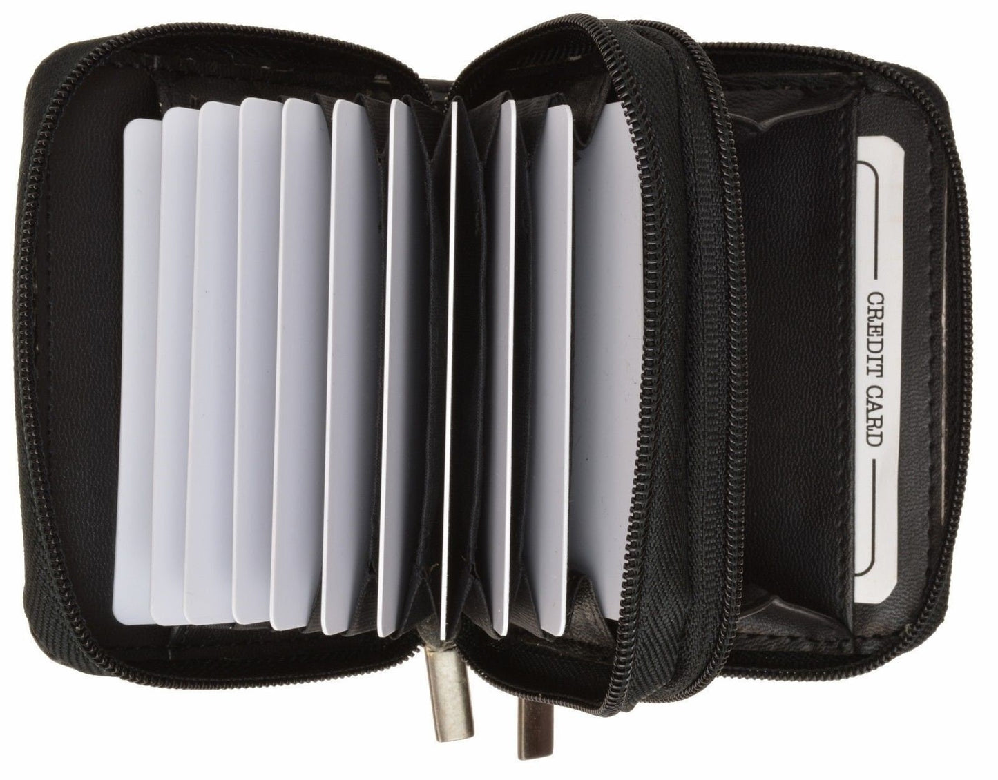 Genuine Leather Women's Large Change Purse Clasps Open Coin Card Holder-Many Colors