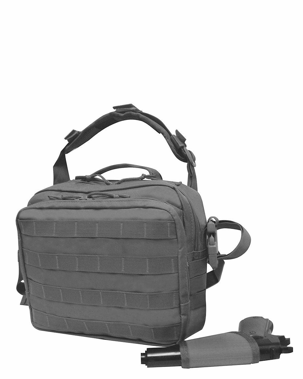 Nylon Pistol Concealment Shoulder Bag Gun Holster Shooter Square Briefcase CCW