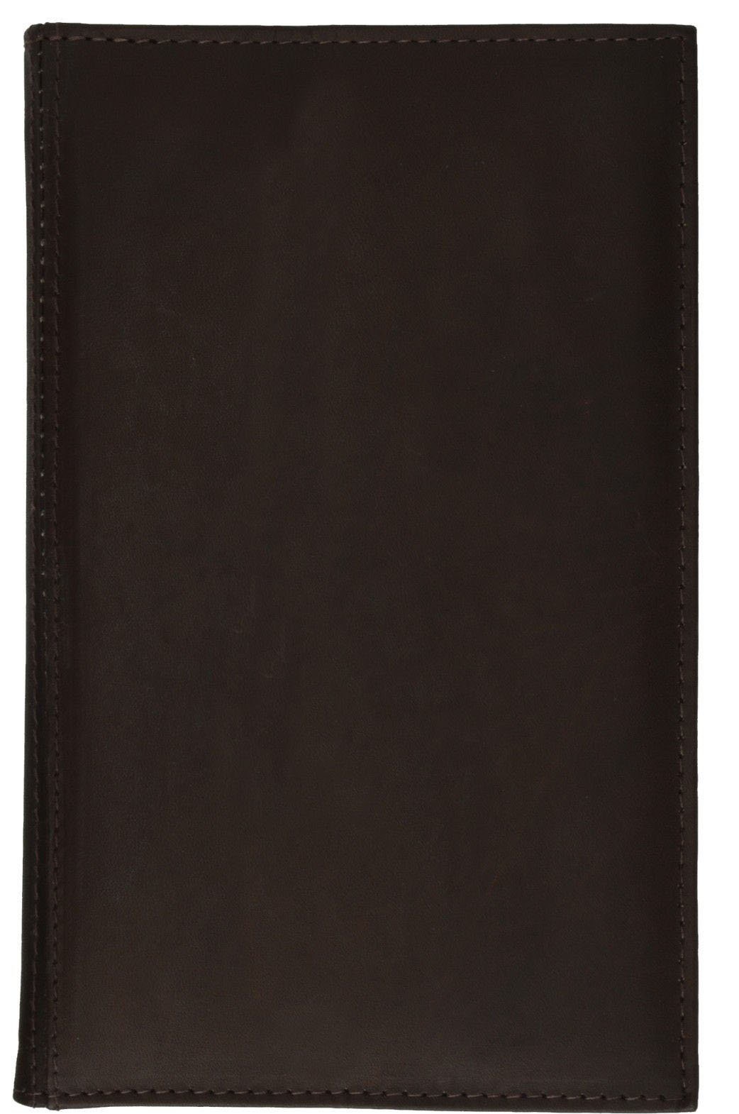 Genuine Leather 120 Business Card Holder Clear Plastic Inserts Pocket Organizer Tall Wallet