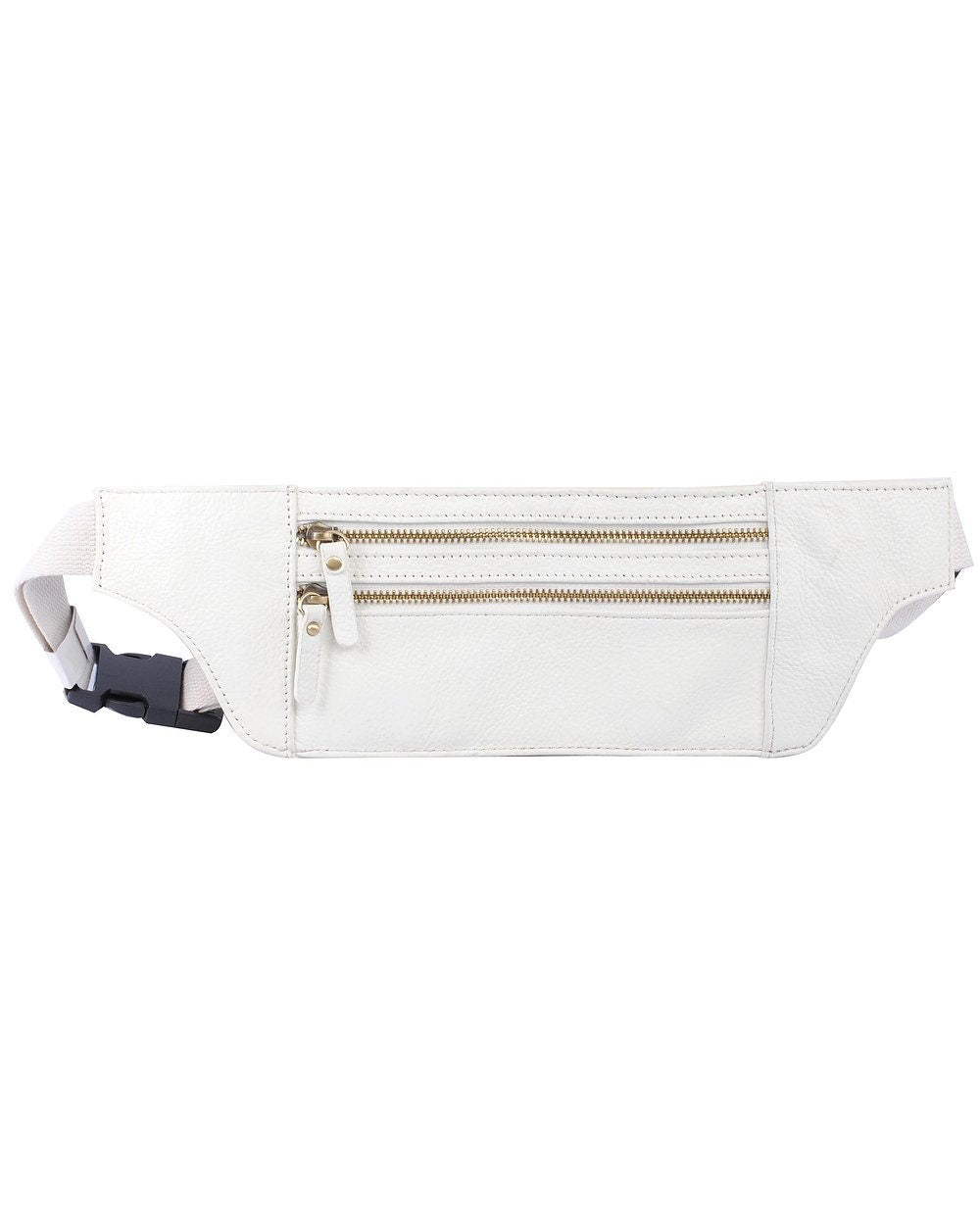 Premium Handcrafted Cowhide Leather Thin Waist Fanny Pack Joggers Travel Hip Shoulder Bag For Men Women