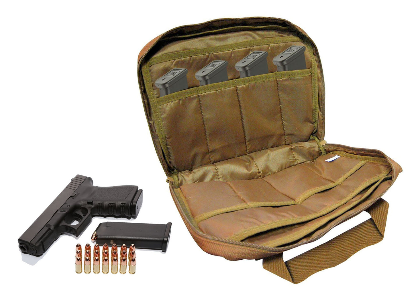Nylon Concealed Carry Organizer Handgun Pistol Magazine Holder Concealment Carrying Case CCW
