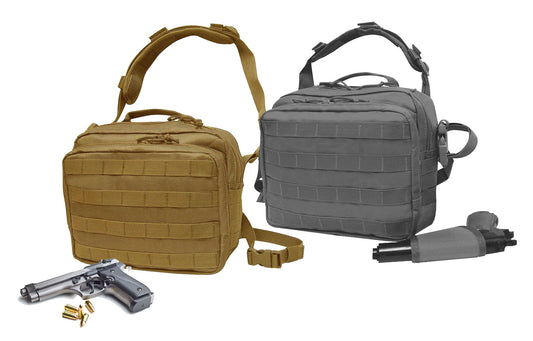 Nylon Pistol Concealment Shoulder Bag Gun Holster Shooter Square Briefcase CCW