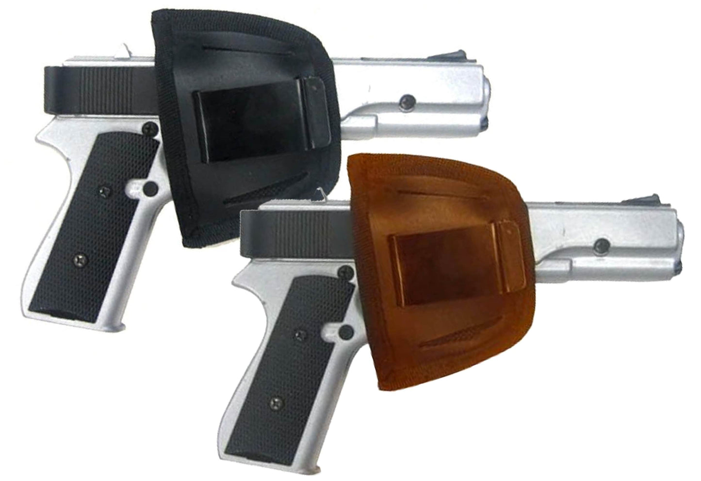 Handcrafted Cowhide Leather Pistol Pack Belt Clip Holster Concealment Concealed Carry Holder CCW