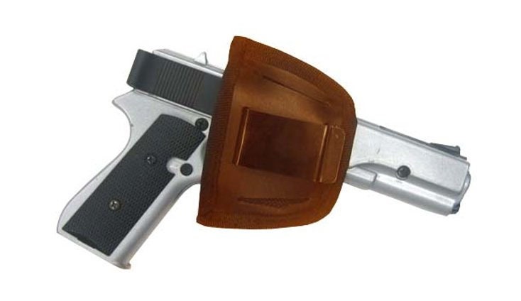 Handcrafted Cowhide Leather Pistol Pack Belt Clip Holster Concealment Concealed Carry Holder CCW