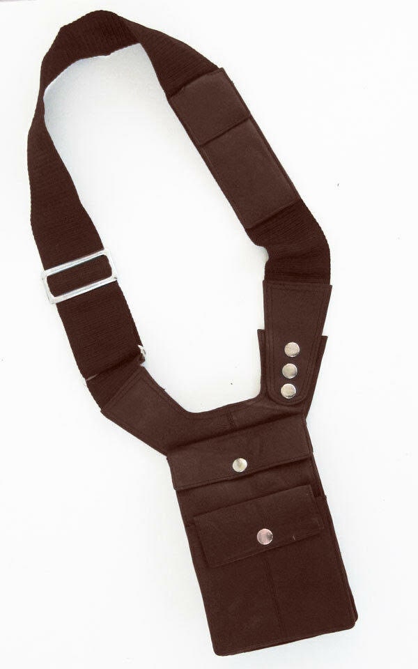 Handcrafted Leather Shoulder Men's Underarm Bag Hidden Pocket Holder