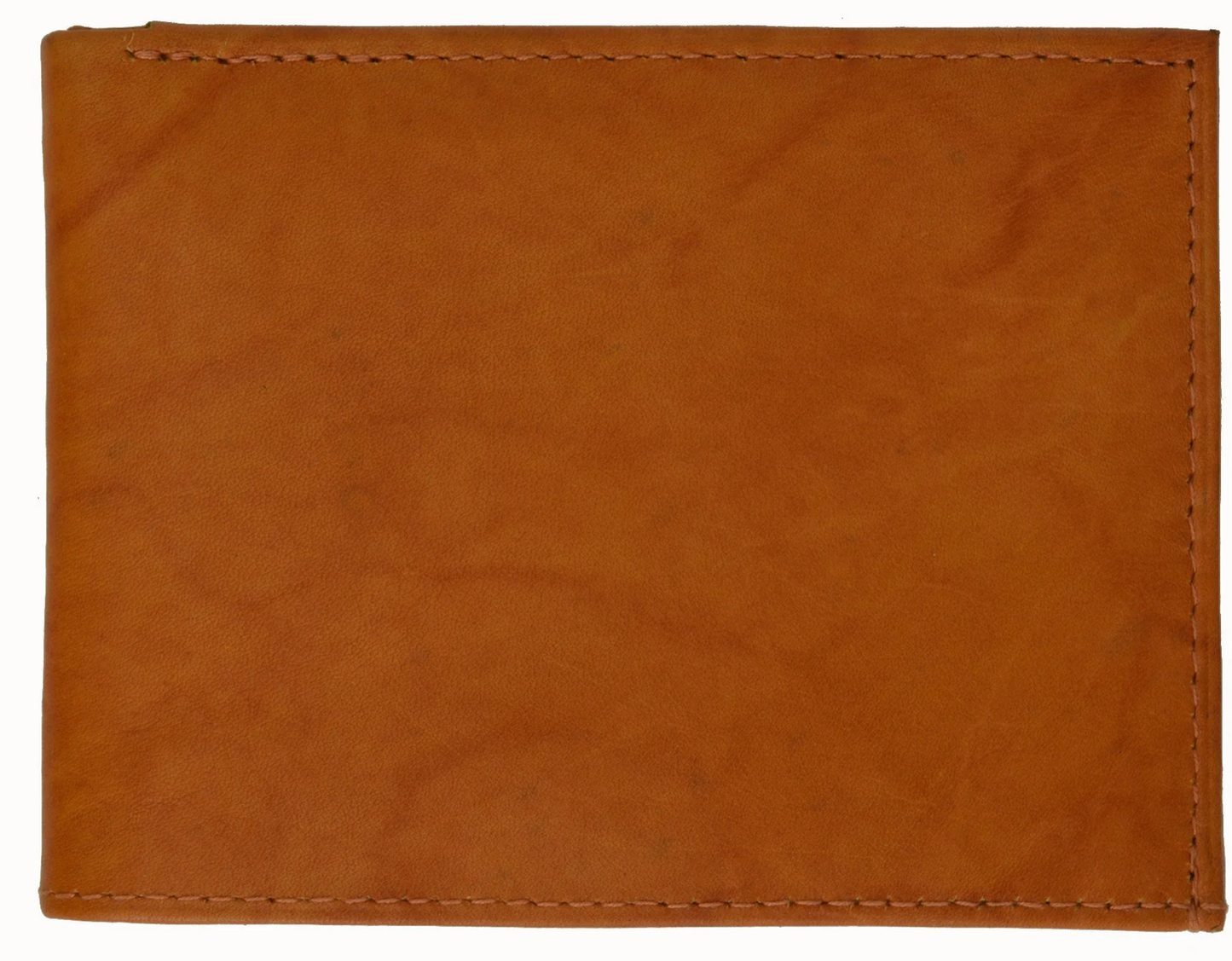 RFID Blocking Vintage Leather Bifold Wallet Double ID Windows Holder