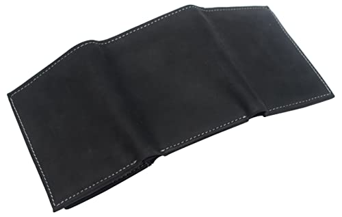RFID Blocking Hunter Brown Vintage Leather Trifold Wallet Premium Cowhide