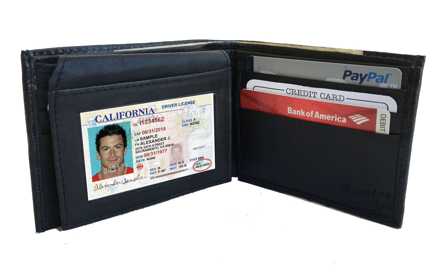 Genuine Cowhide Leather Croc Print Men's Flap Top Card Bifold Wallets Cowboy Western Style