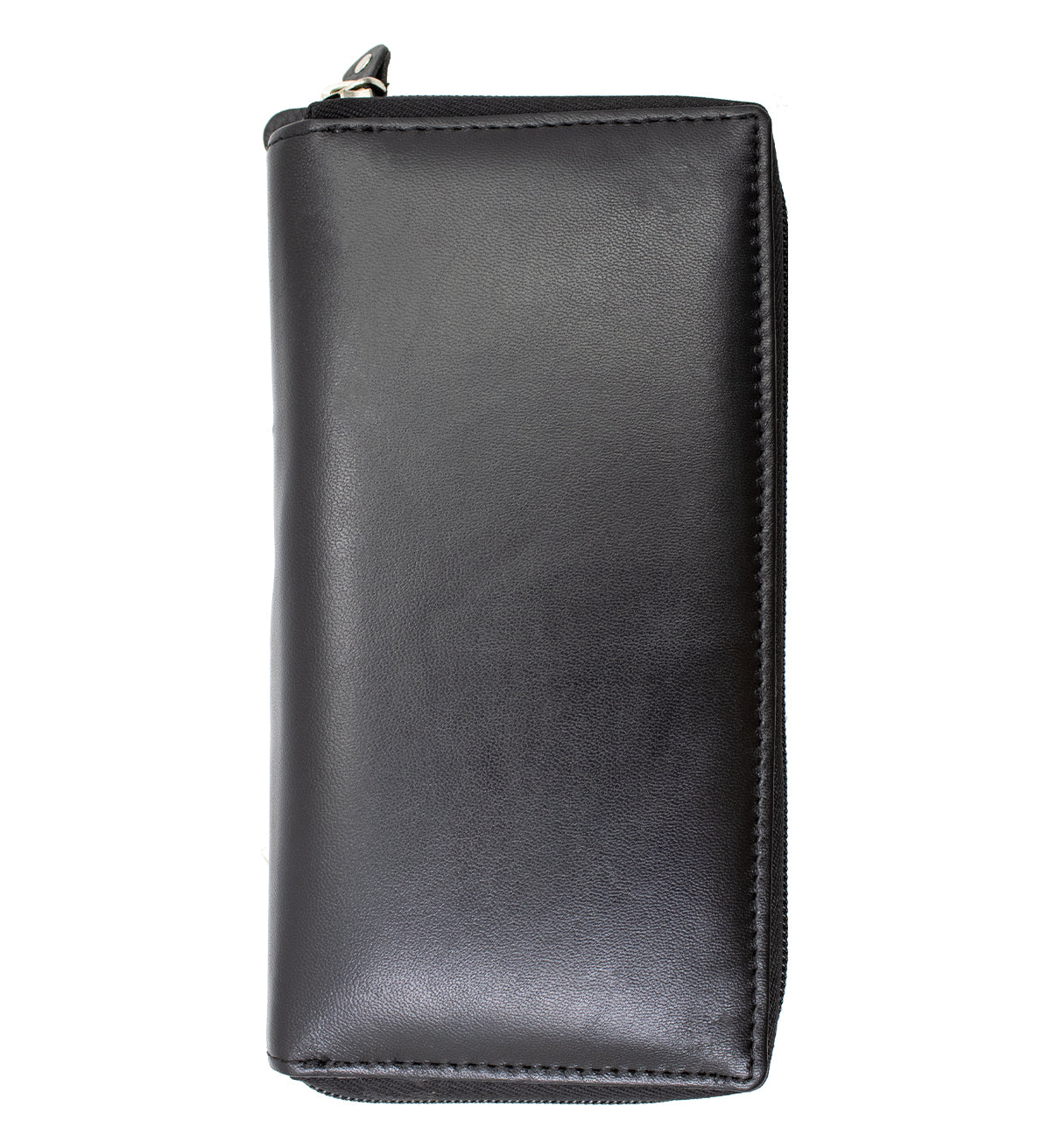 RFID Blocking Leather 2 Zip Wallet for Women Credit Card Holder Accordion Organizer Wallet