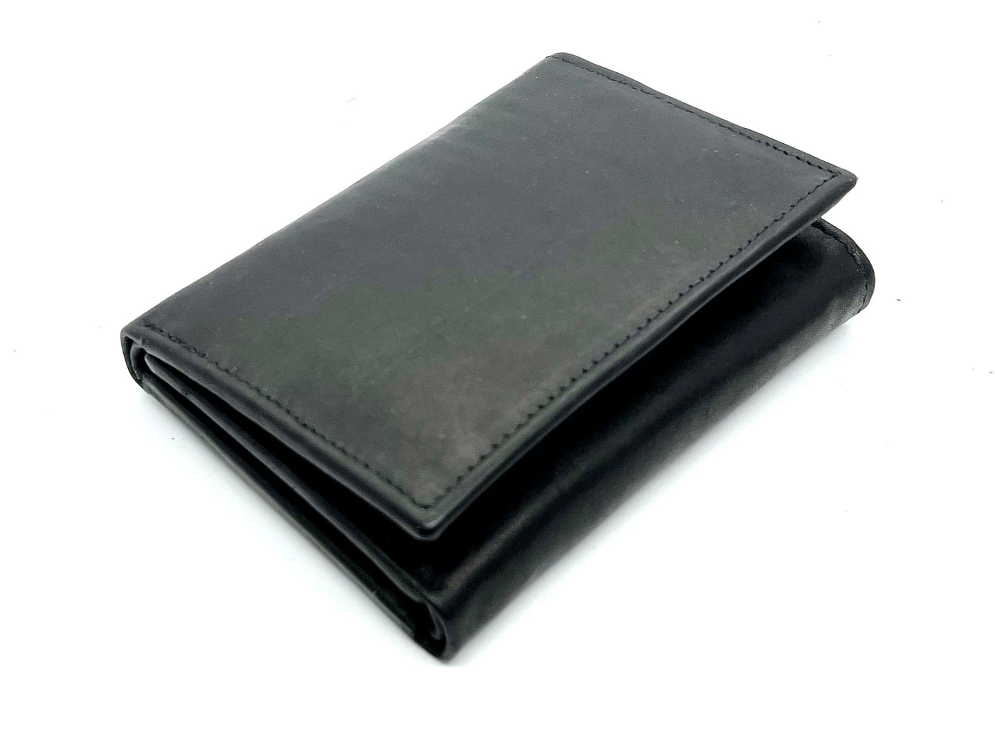 RFID Blocking Black Leather Men's Conceal Carry Badge Wallet License Universal Shield
