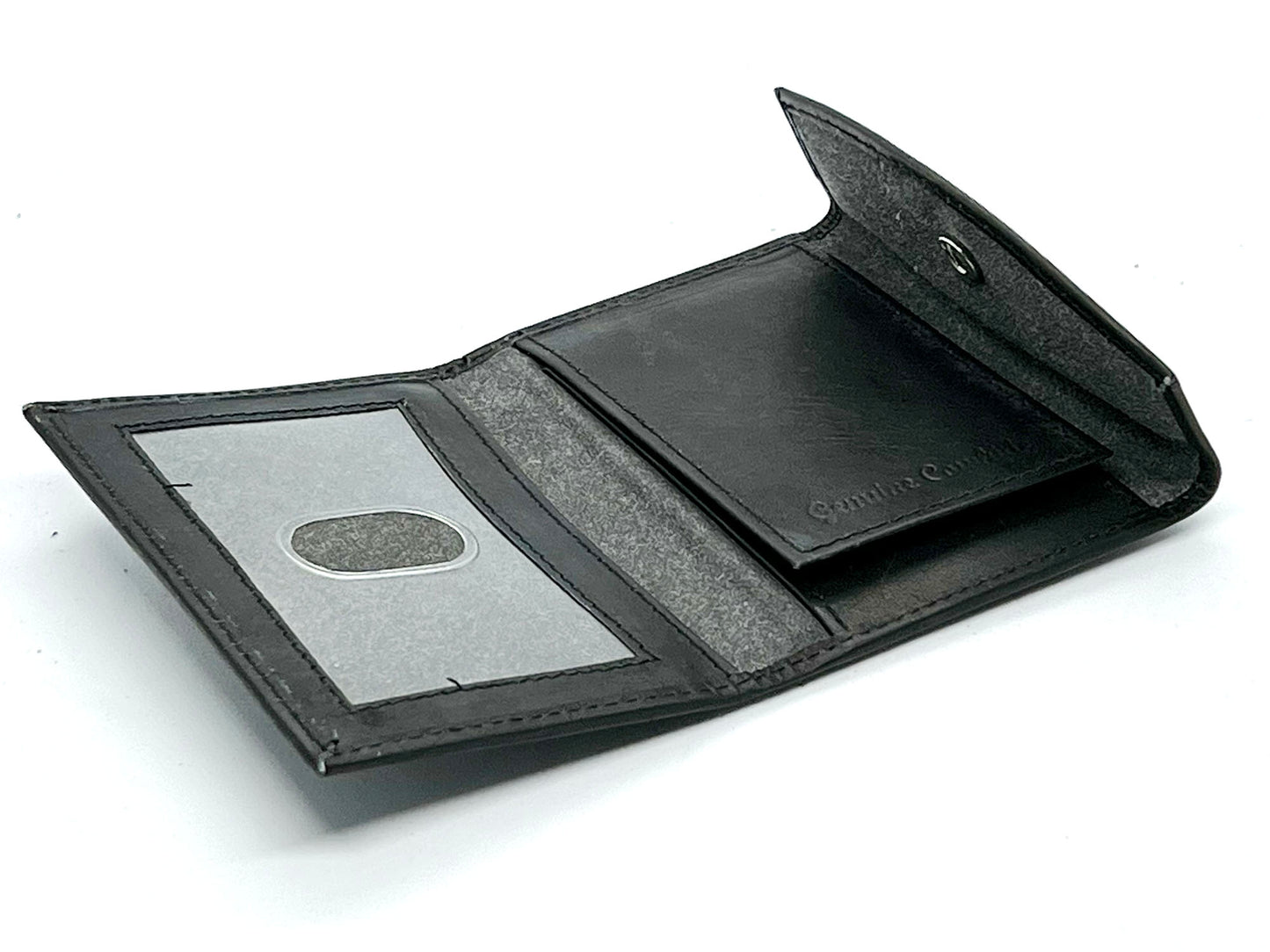 RFID Blocking Black Leather Men's Conceal Carry Badge Wallet License Universal Shield