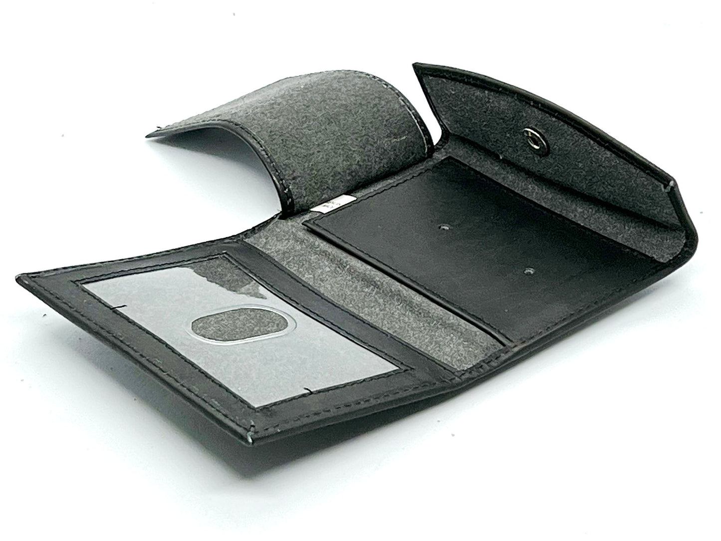 RFID Blocking Black Leather Men's Conceal Carry Badge Wallet License Universal Shield
