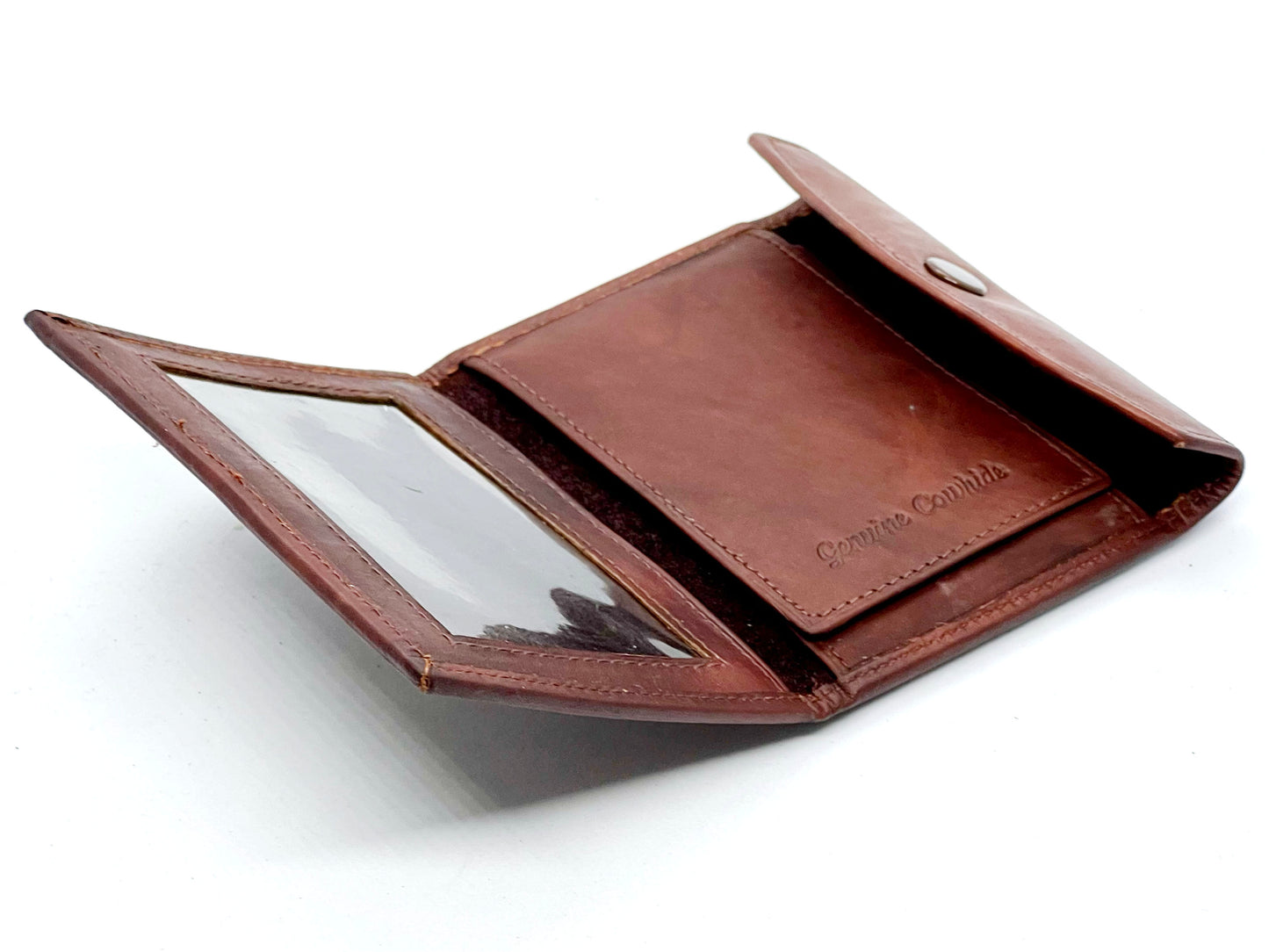 RFID Blocking Black Leather Men's Conceal Carry Badge Wallet License Universal Shield
