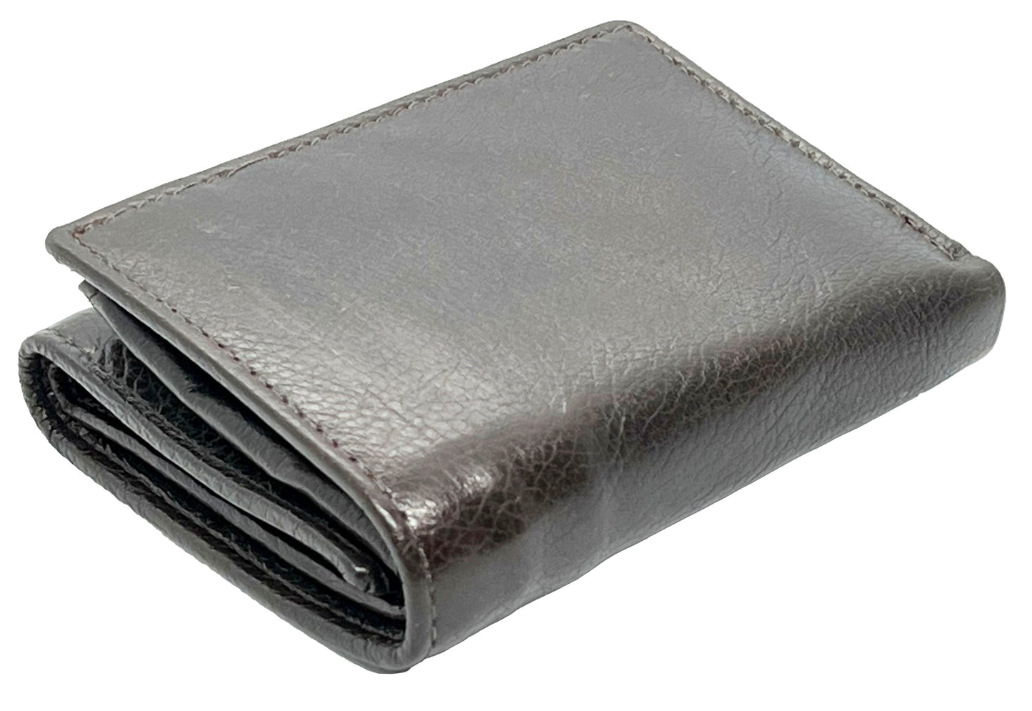 RFID Blocking  Premium Leather Credit Card, Business Card, ID Holder Trifold Wallet Flap Top
