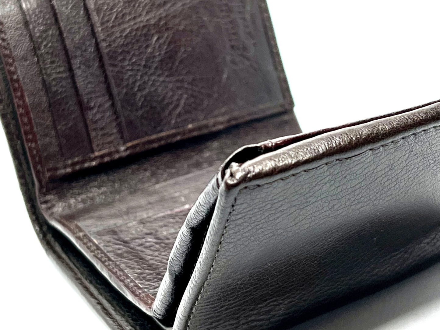 RFID Blocking  Premium Leather Credit Card, Business Card, ID Holder Trifold Wallet Flap Top