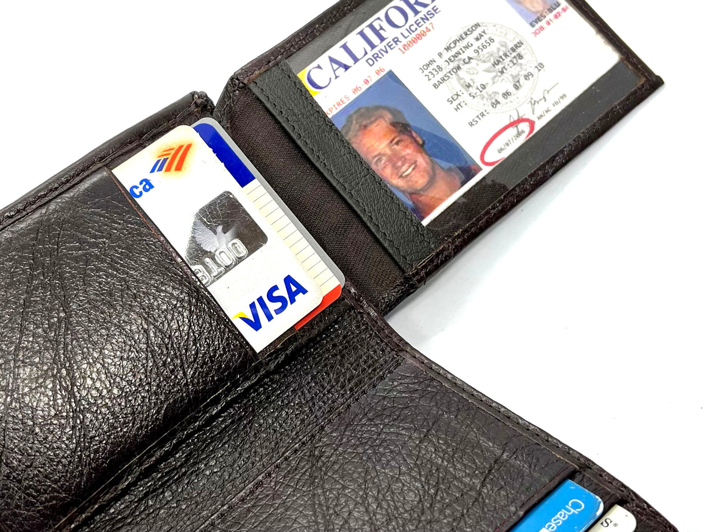 RFID Blocking  Premium Leather Credit Card, Business Card, ID Holder Trifold Wallet Flap Top