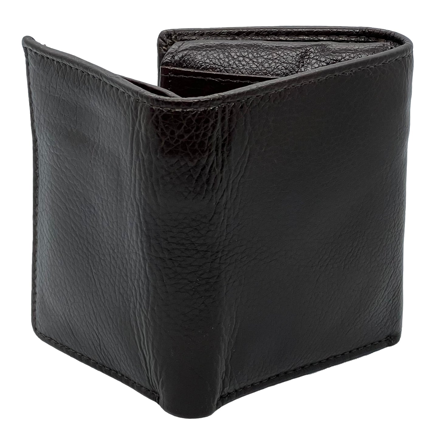 RFID Blocking  Premium Leather Credit Card, Business Card, ID Holder Trifold Wallet Flap Top