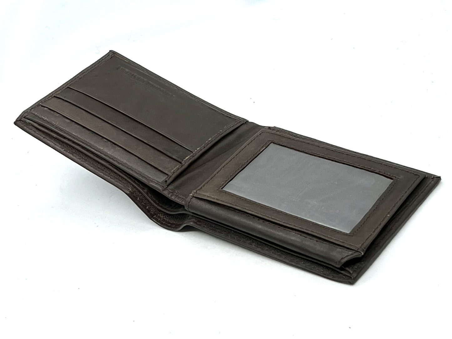 RFID Blocking Men's Genuine Leather Flap Top Bifold Wallet ID Card Holder Thin Black Brown