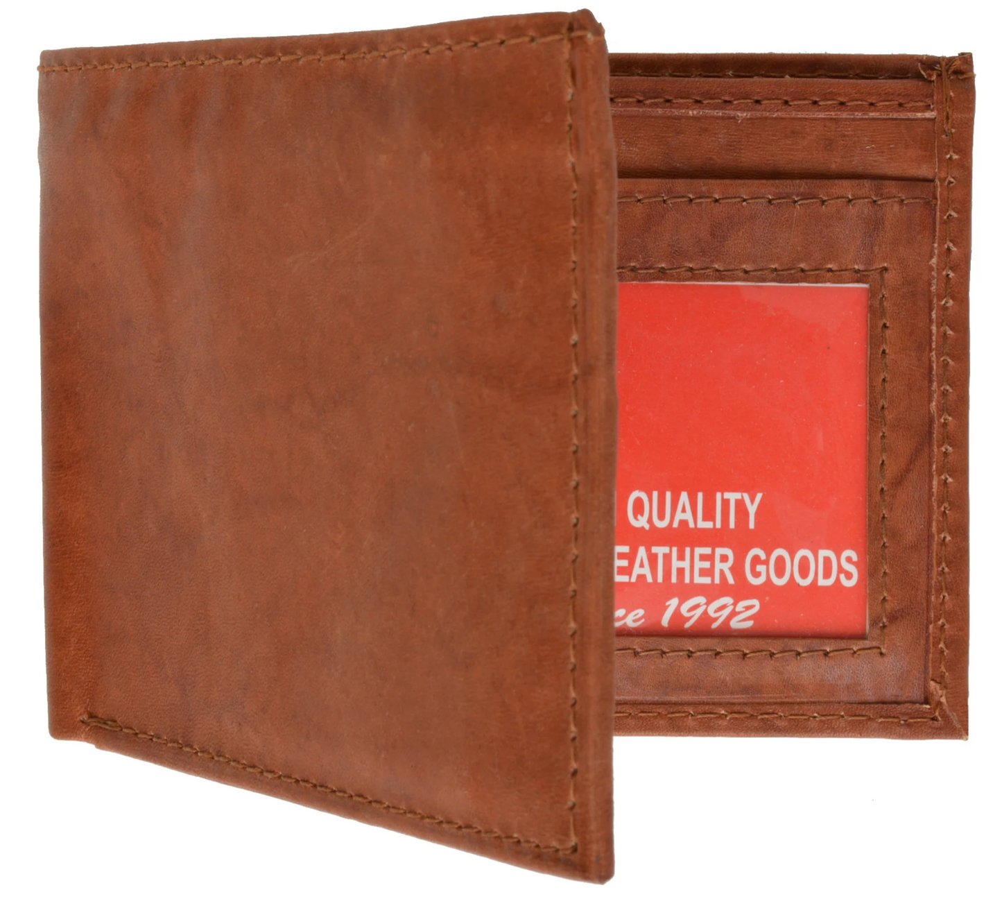 RFID Blocking Genuine Leather Men's Bifold Wallet Credit Card Holder Front Pocket