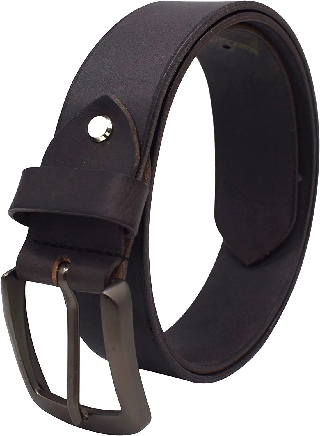 Men's Genuine Leather Men's Jeans Belt  Casual Work 1 1/2"