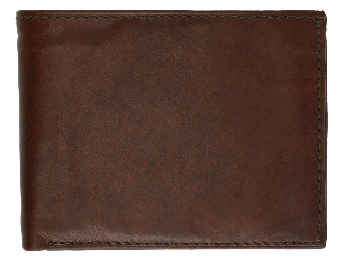 Genuine Leather Men's Bifold Wallet Credit Card ID Coin Holder