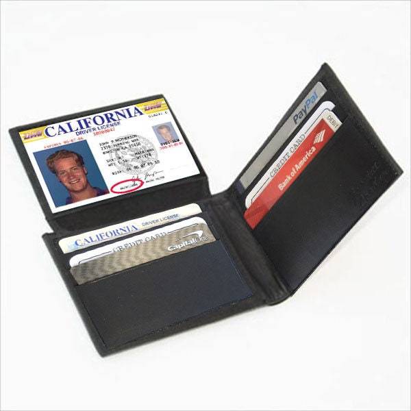 Genuine Cowhide Leather Ostrich Print Men's Bifold  Flap Top Wallets Cowboy Western Style